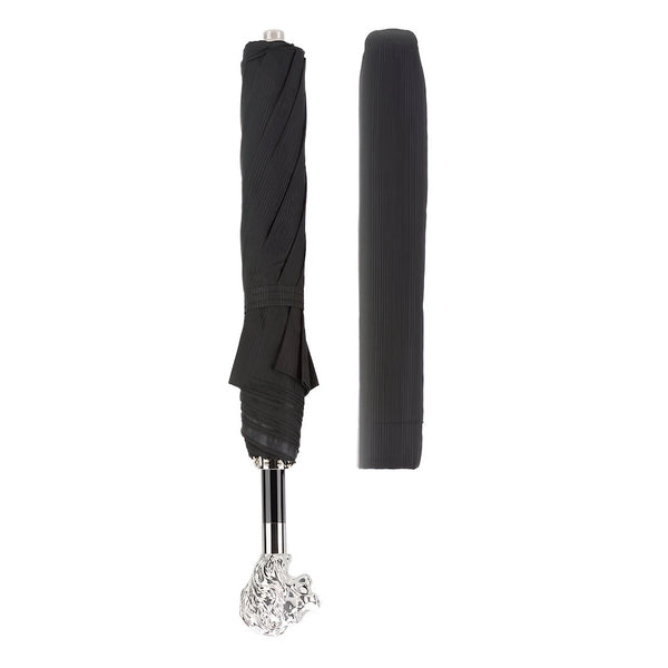 Silver Lion Folding Umbrella