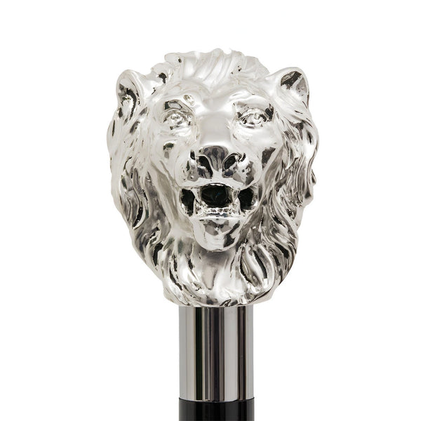 Silver Lion Folding Umbrella