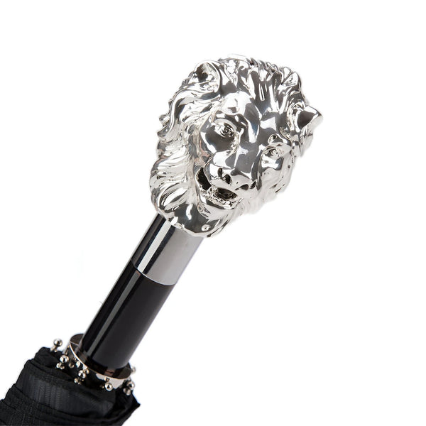 Silver Lion Folding Umbrella