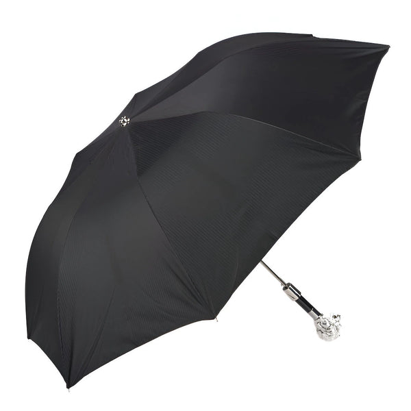 Silver Lion Folding Umbrella