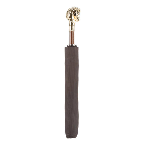 Golden Horse Folding Umbrella