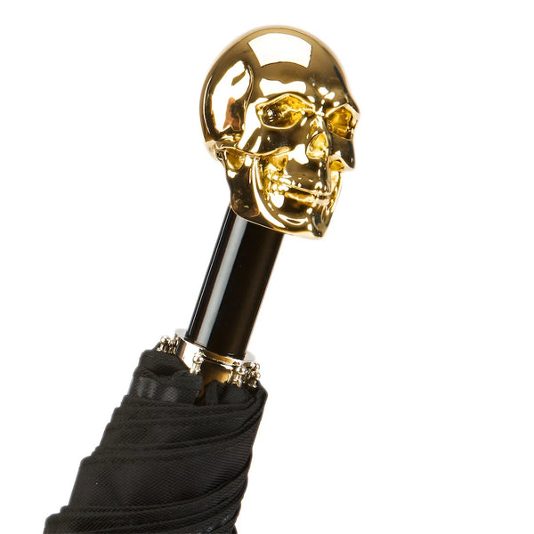 Gold Skull Umbrella