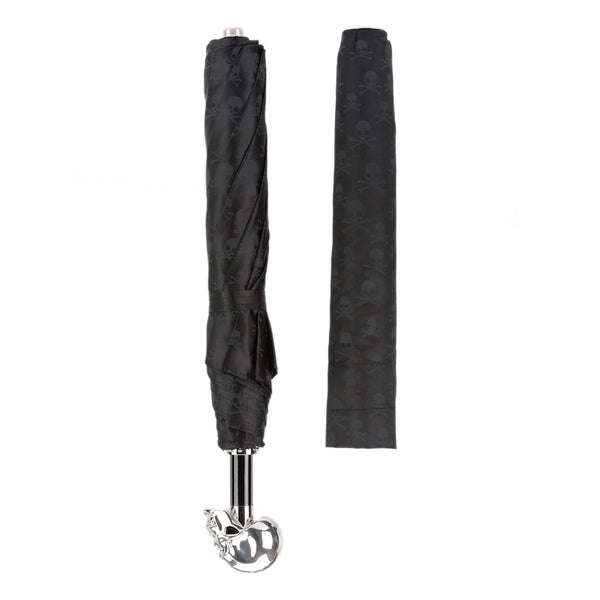 Skulls Print Silver Skull Umbrella