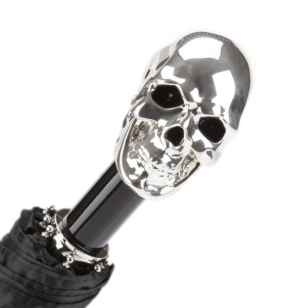 Skulls Print Silver Skull Umbrella