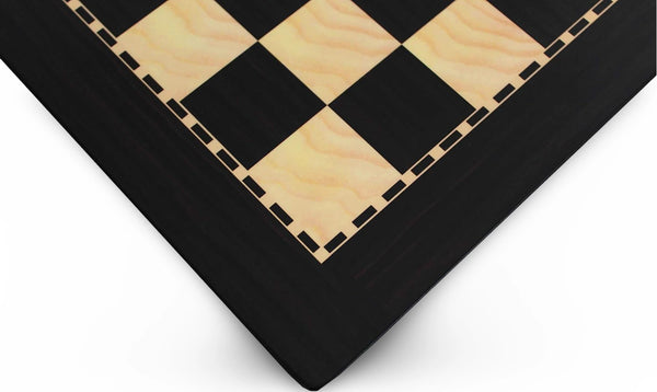 Hand Painted Metal Chess Pieces + Ebony effect wooden chessboard