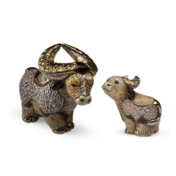 Brown Ox & Baby Set