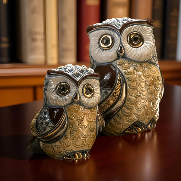 Long Eared Owl & Baby Set