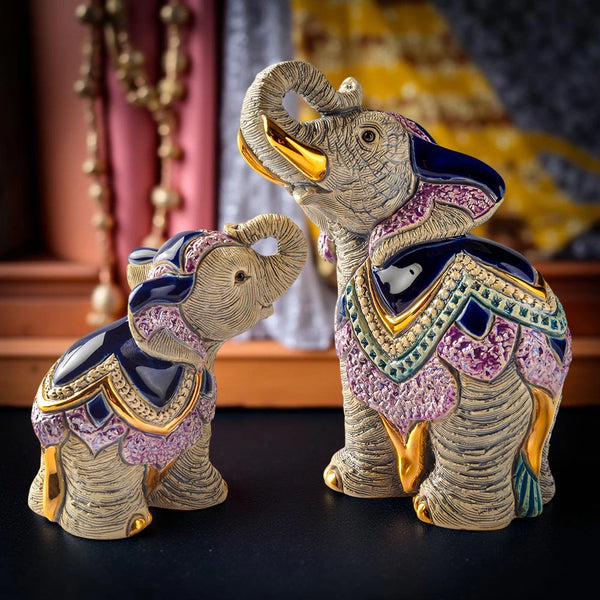 Indian Elephant & Baby Set