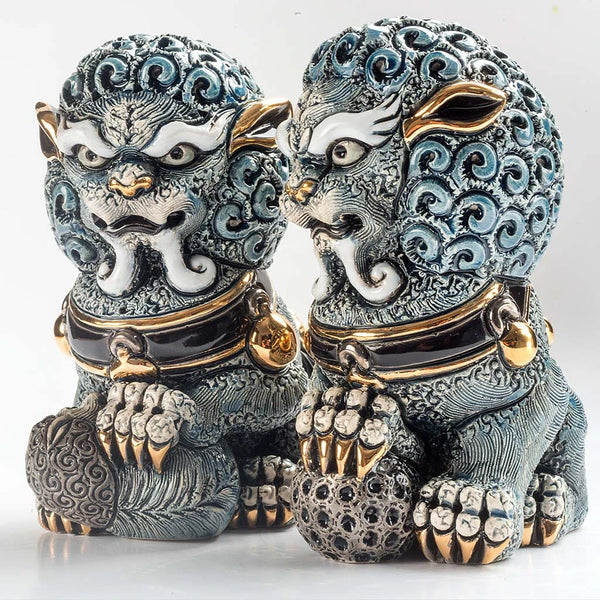 Blue Foo Lioness Set