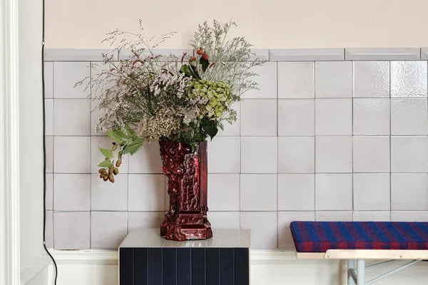 Rocky Baroque Vase Oxblood