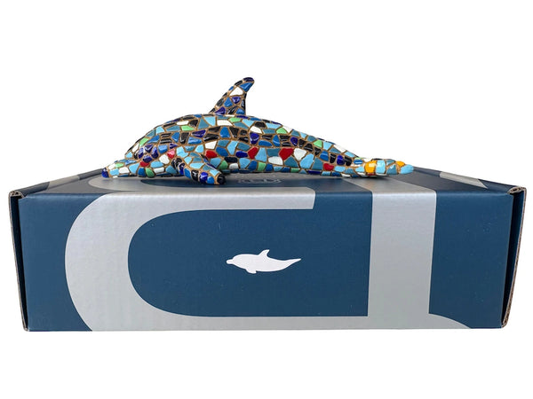 Classic Mosaic Blue Dolphin