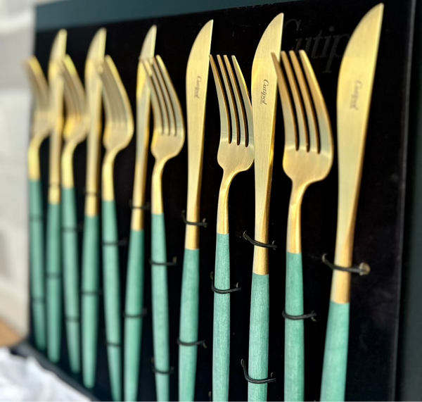 Cutipol Goa Forest Green Gold 24 Piece