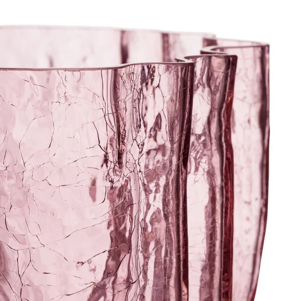 Crackle Vase Pink
