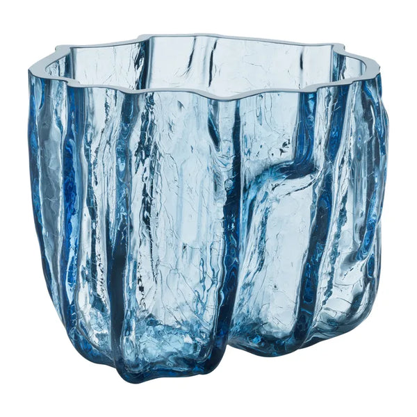 Crackle Vase Circular Glass