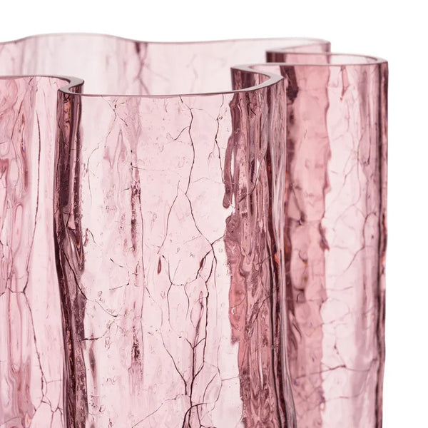 Crackle Vase Pink