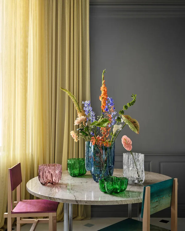 Crackle Vase Green