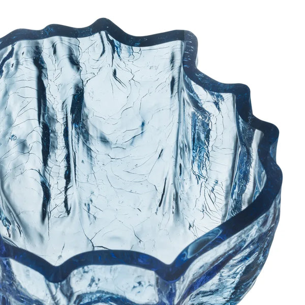 Crackle Vase Circular Glass
