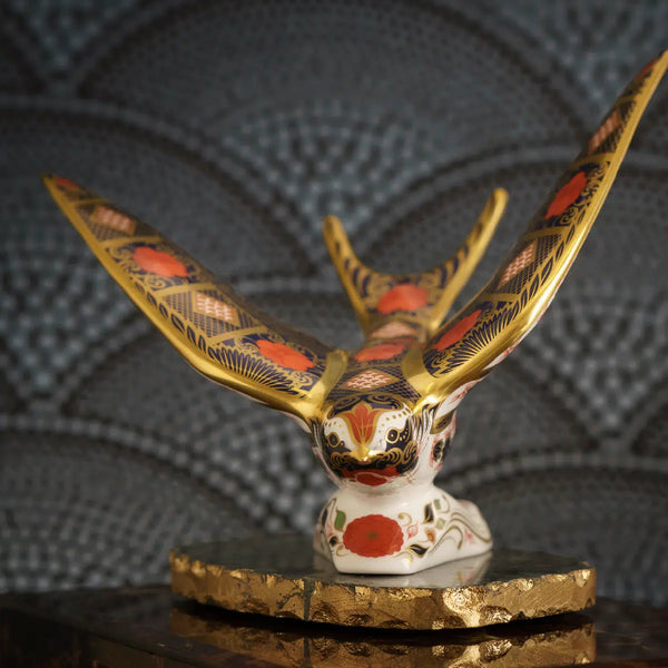 Old Imari Solid Gold Band Swallow
