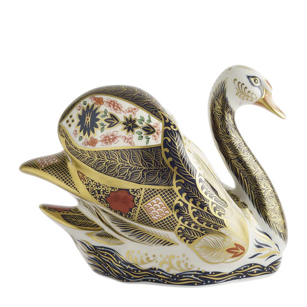 Old Imari Solid Gold Band Swan