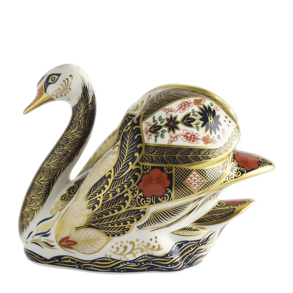 Old Imari Solid Gold Band Swan