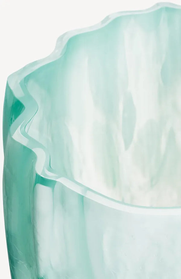 Crackle Vase Jade Green