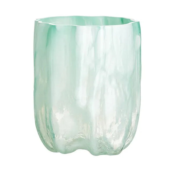 Crackle Vase Jade Green