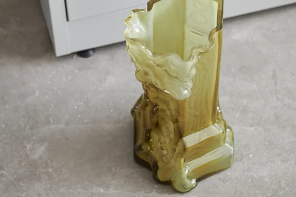 Rocky Baroque Vase Olive