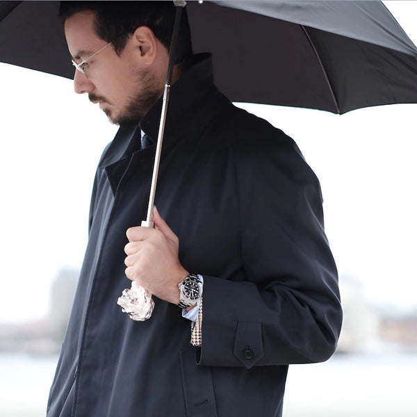 Silver Lion Folding Umbrella