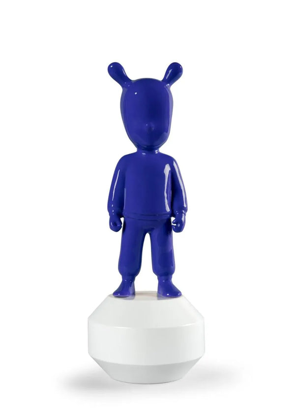 The indigo blue Guest Sculpture. Small model