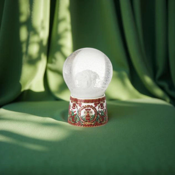 I Love Baroque Holiday Glass sphere with snow effect