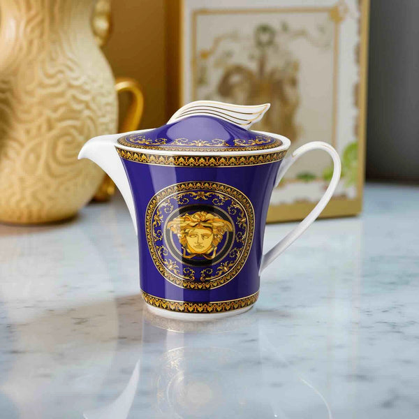 Medusa blau Teapot 3