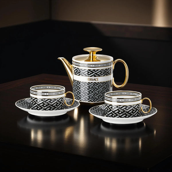 La Greca Signature Black Set Tea for 2