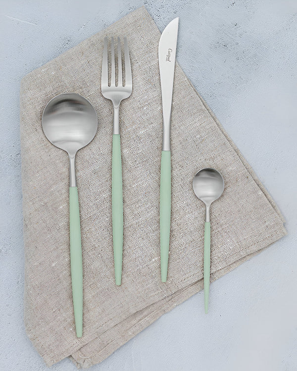 Goa Celadon Silver Plated 75 Pcs. + Wooden box
