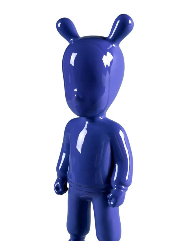 The indigo blue Guest Sculpture. Small model