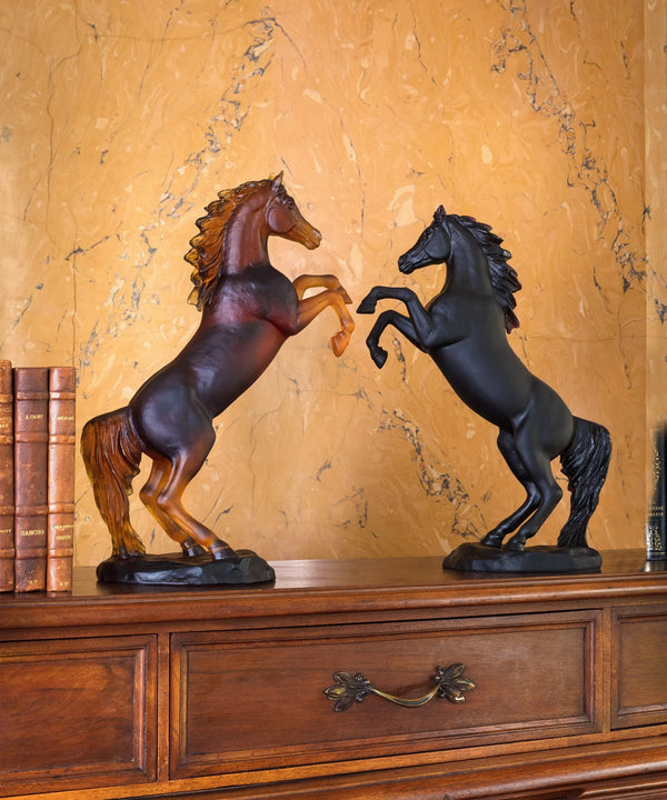 Spirited horse Black