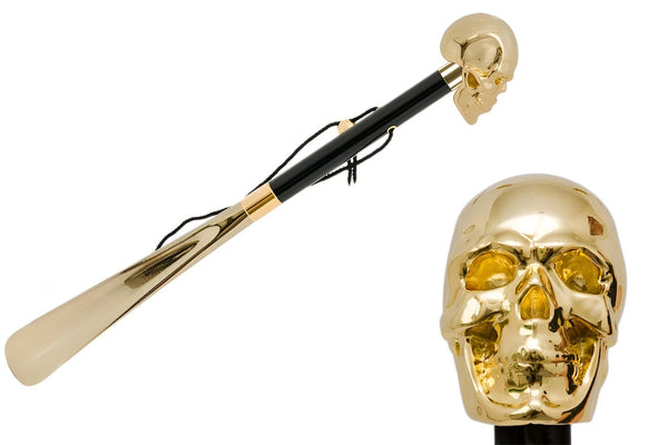 Gold Skull Shoehorn