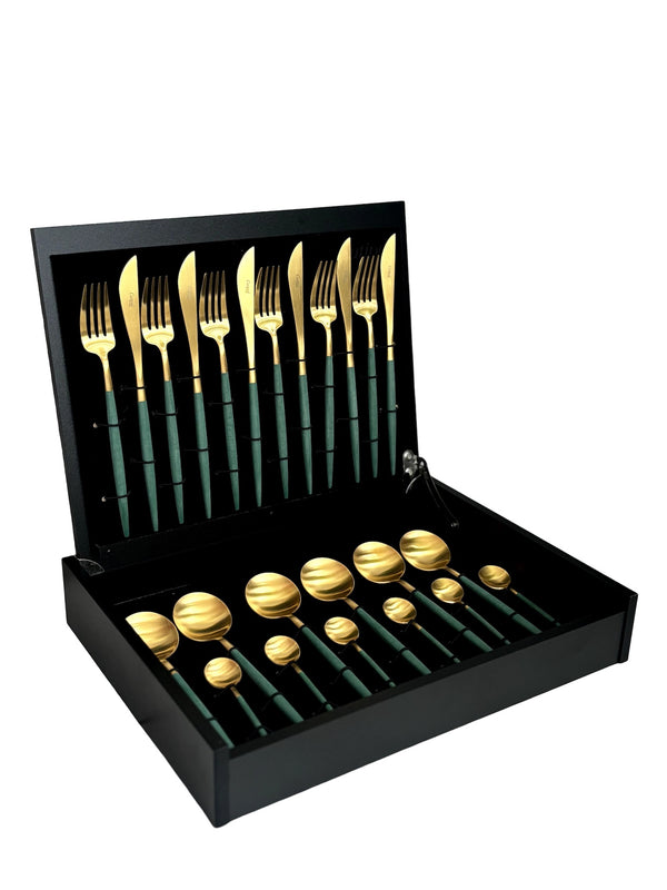 Cutipol Goa Forest Green Gold 24 Piece