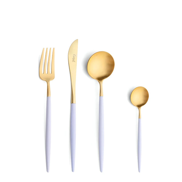Goa Violet Gold Plated 24 pcs. Set + Wooden box