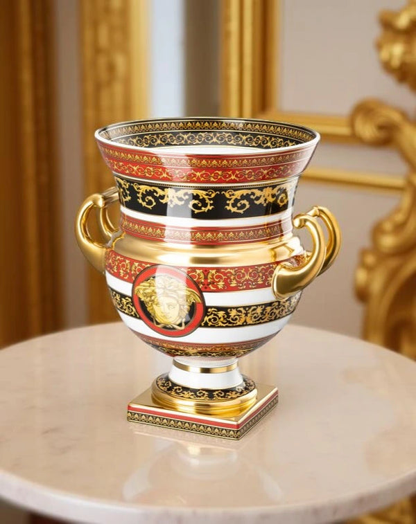 Amphora Medusa Vase on foot