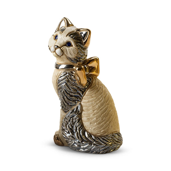 Cat With Ribbon & Kitten Set