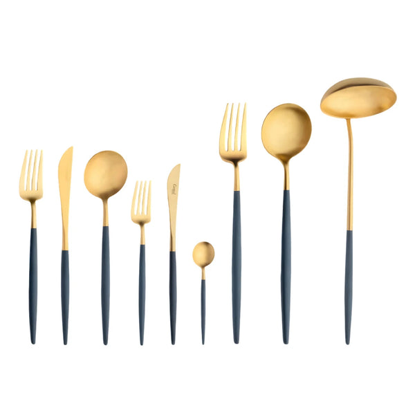 Goa Blue Gold Plated 75 Pcs. Set  + Wooden box