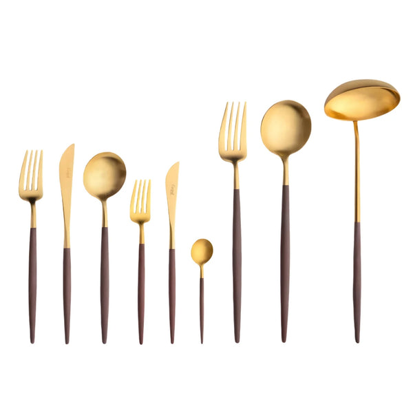 Goa Brown Gold Plated 75 Pcs. Set + Wooden box
