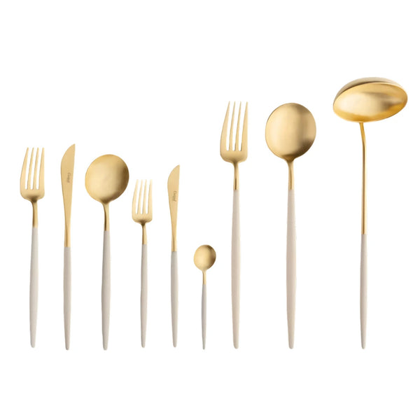 Goa Ivory Gold Plated 75 Pcs. Set + Wooden box