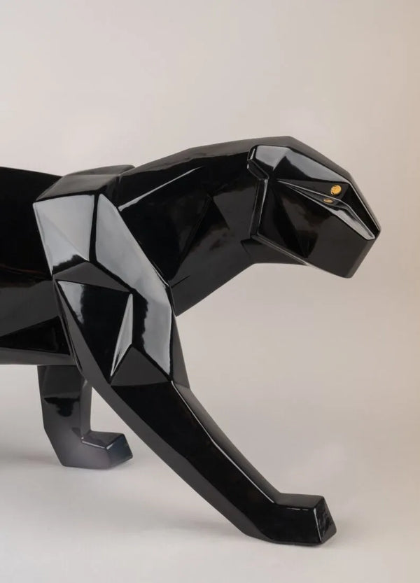 Panther Figurine Black