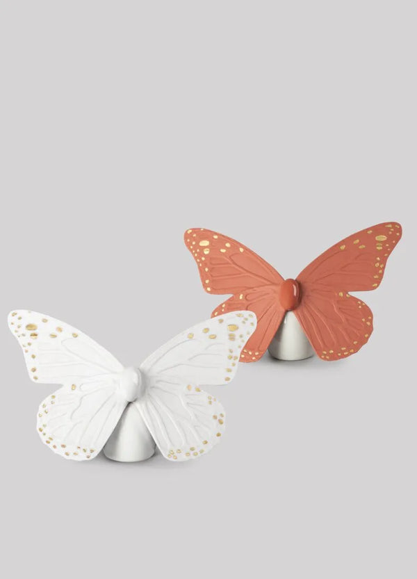 Set Butterflys Golden Luster