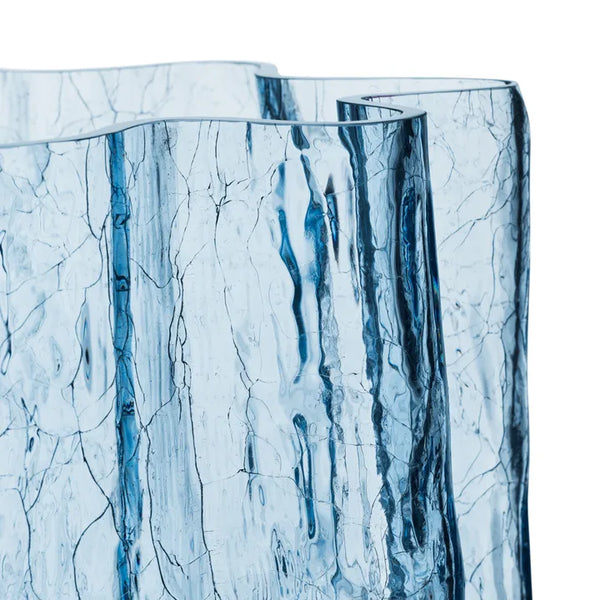 Crackle Vase Circular Glass