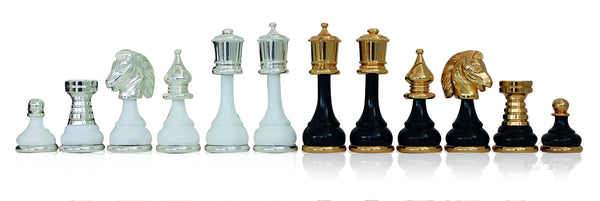 Persian Big Set Black White Version + Octagonal Wooden chessboard marble Top Drawer