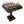 Load image into Gallery viewer, Staunton XL Fantasy Style + Tilia Black Finish Wood Chess Table Marble Top Double Drawer
