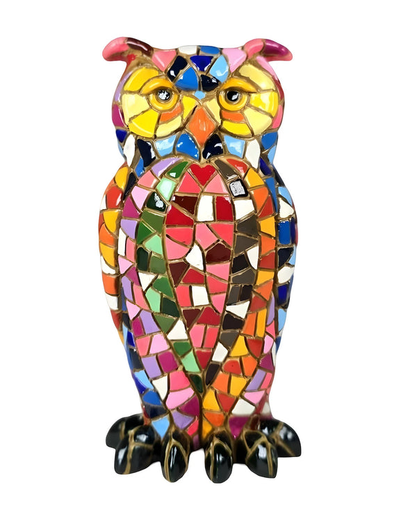 Classic Multicolor Mosaic Owl All measurements