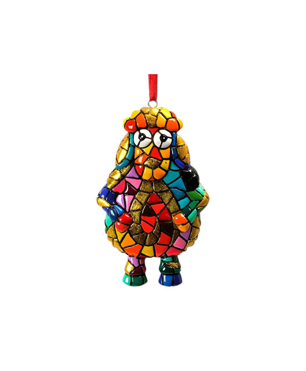 Set of 6 Christmas Mosaic Ornaments